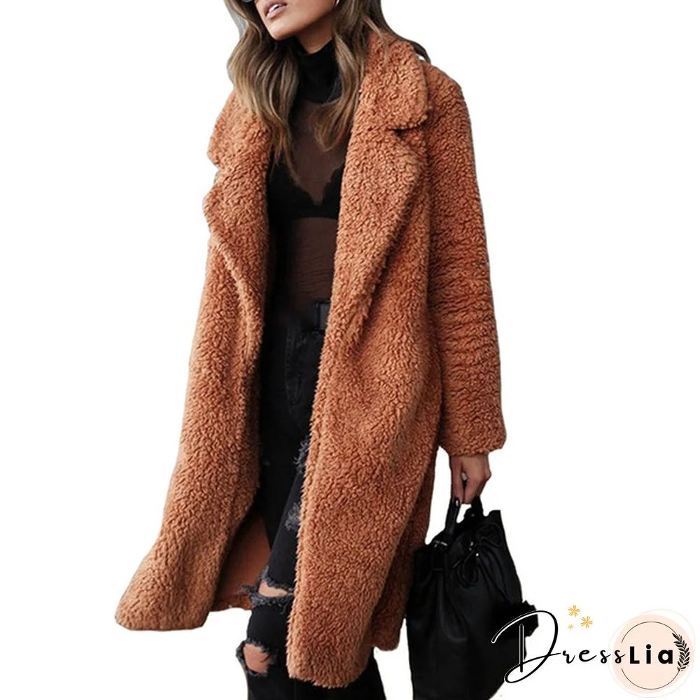 Ladies Girls Thick Warm Coat Jacket Coat Zip Up Tops Plus Size