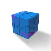 Stress Relief Toy Premium Metal Infinity Cube Portable Decompresses Relax Toys for Children Adults