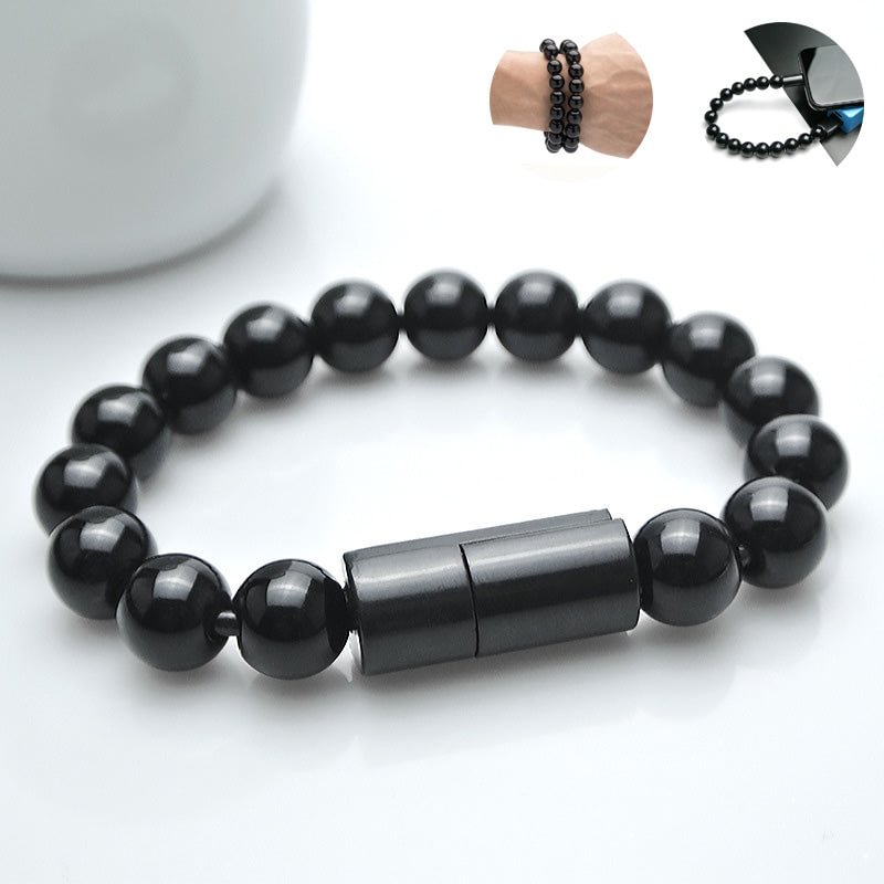Wearable Charging Cable Bead Bracelet