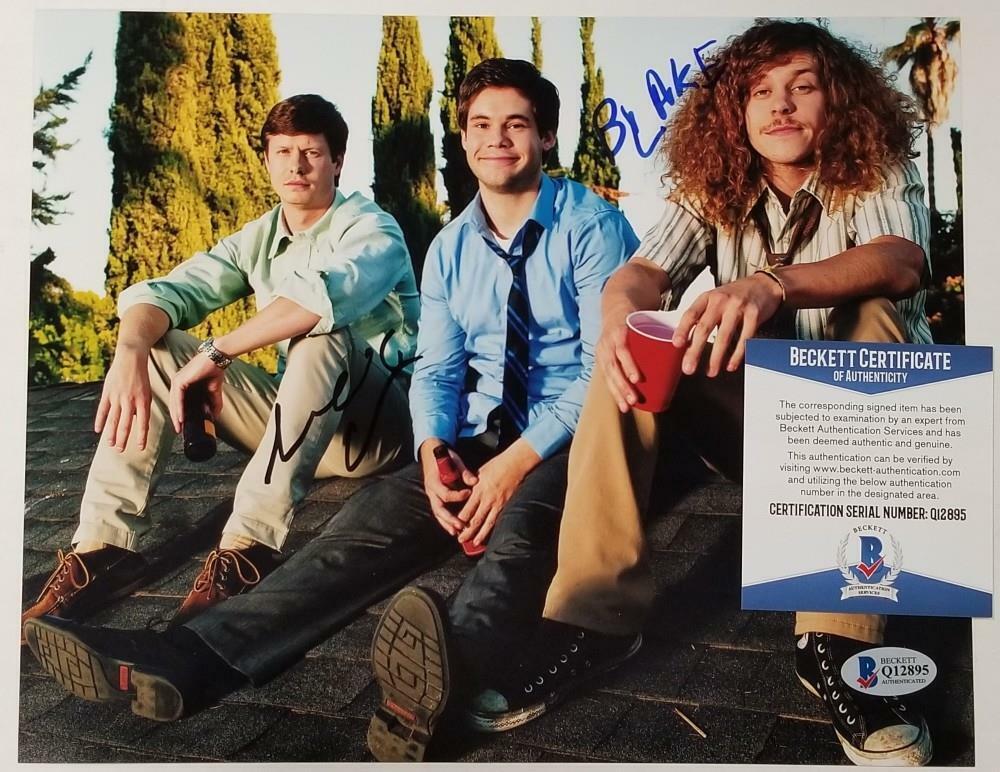 Blake Anderson & Anders Holm signed Workaholics 8x10 Photo Poster painting Q12895 ~ BAS COA