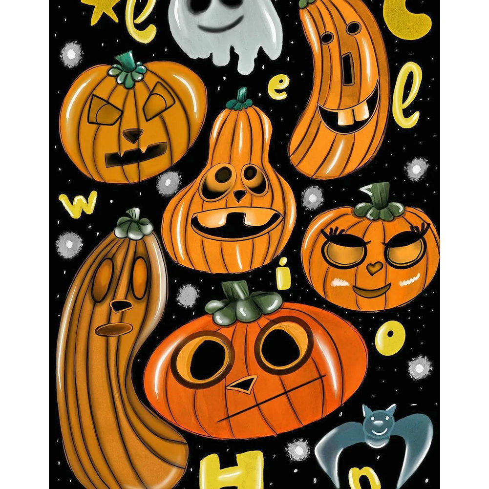 

Funny Pumpkin - Round Drill Diamond Painting - 30*40CM, 501 Original
