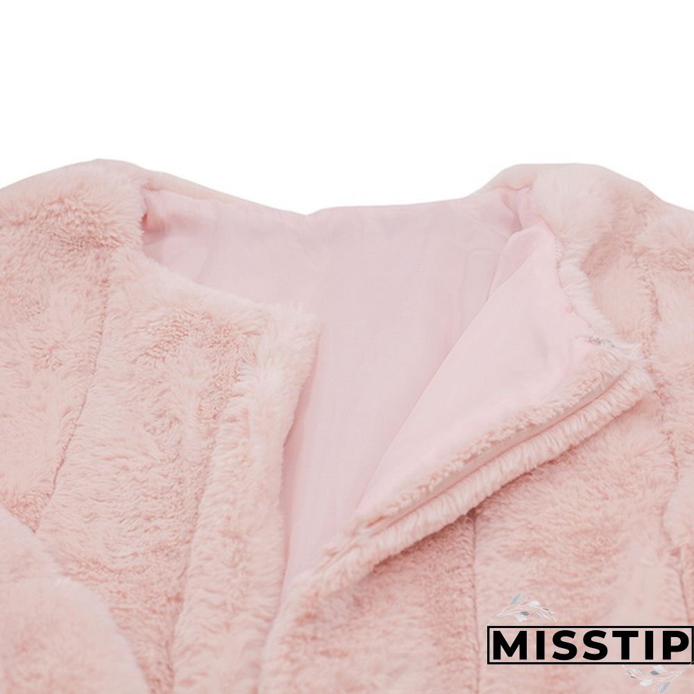 Women Winter Top Fashion Faux Fur Coat Elegant Thick Warm Outerwear Fake Fur Ladies Jacket Coat