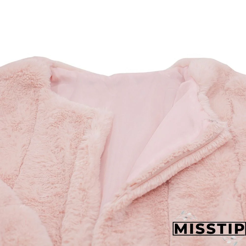 Women Winter Top Fashion Faux Fur Coat Elegant Thick Warm Outerwear Fake Fur Ladies Jacket Coat