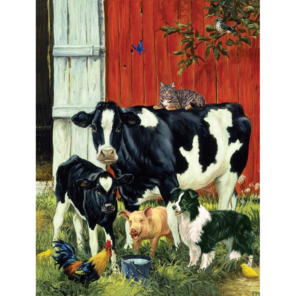 

Farm Animals - Round Drill Diamond Painting - 30*40CM, 501 Original
