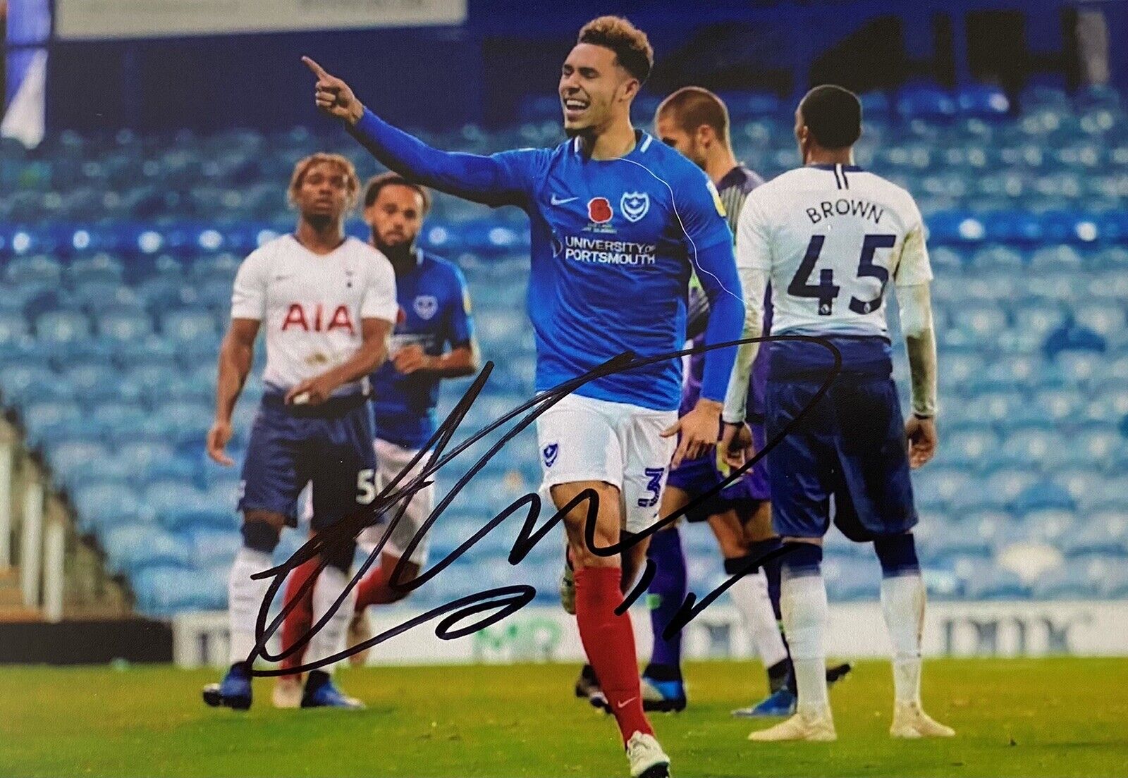 Andre Green Genuine Hand Signed Portsmouth 6X4 Photo Poster painting