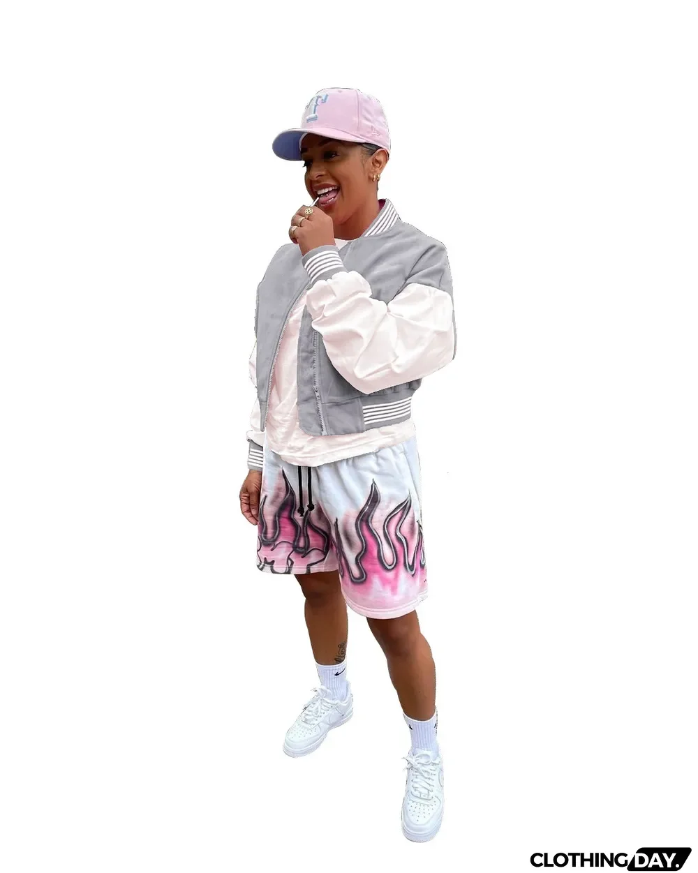 Fashion Hip-hop Style Stitching Threaded Zipper Baseball Uniform