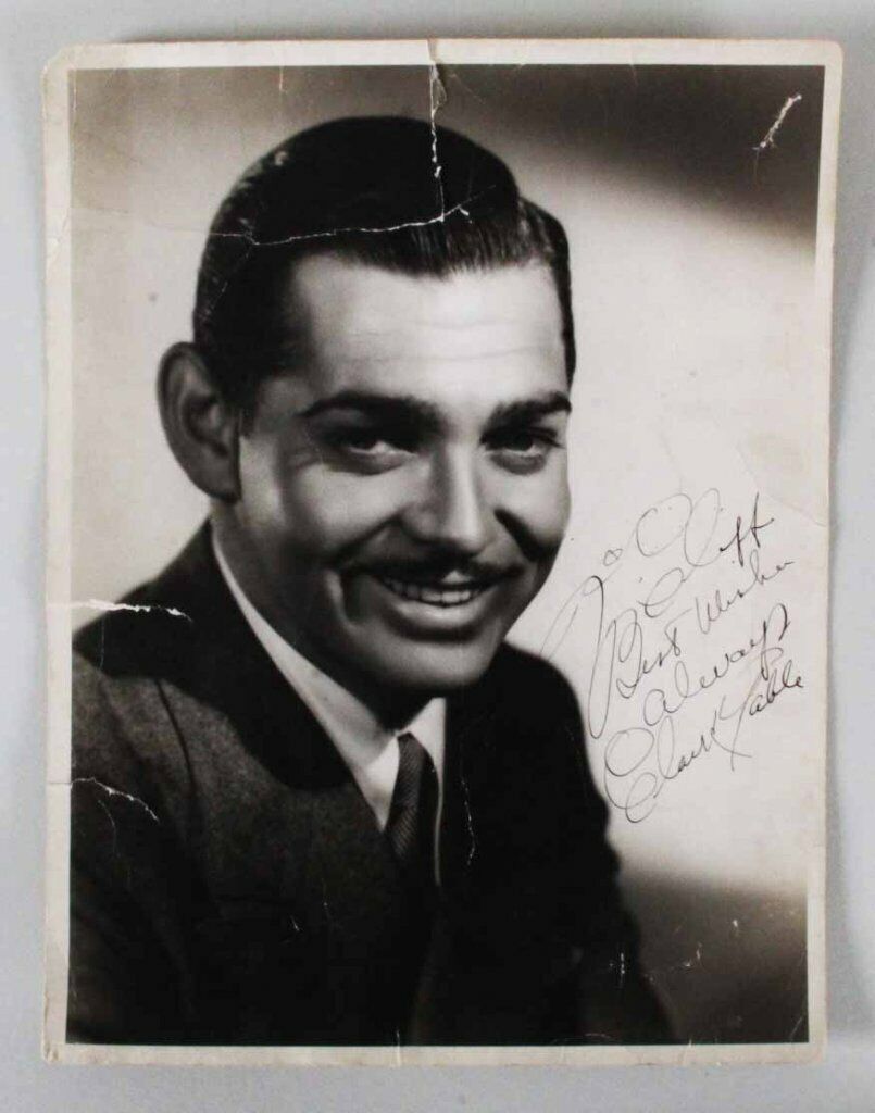 Clark Gable Signed Photo Poster painting 11x14 - COA PSA/DNA