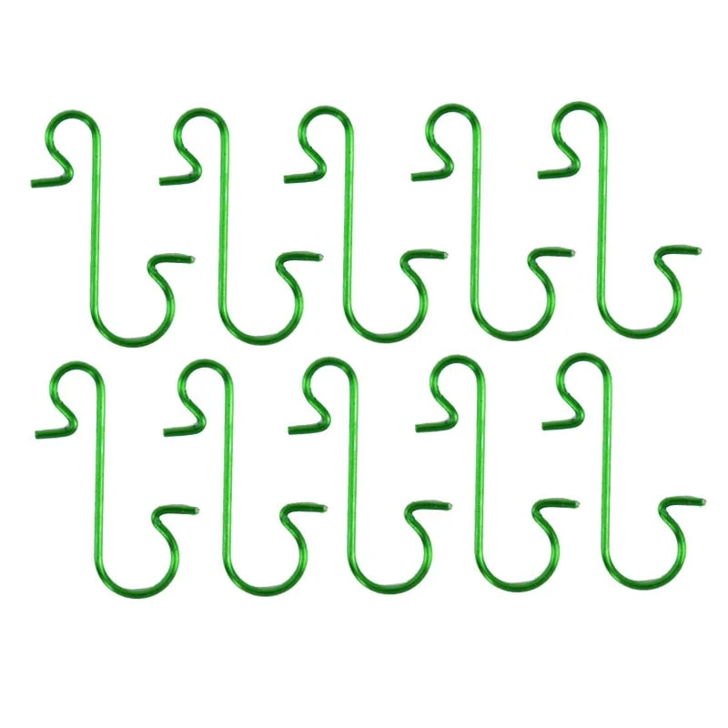 50pcs Christmas Ornament S-Shaped Hooks Xmas Tree Ball Pendant Hanging Decoration Holders For Home Party Navidad New Year Decor