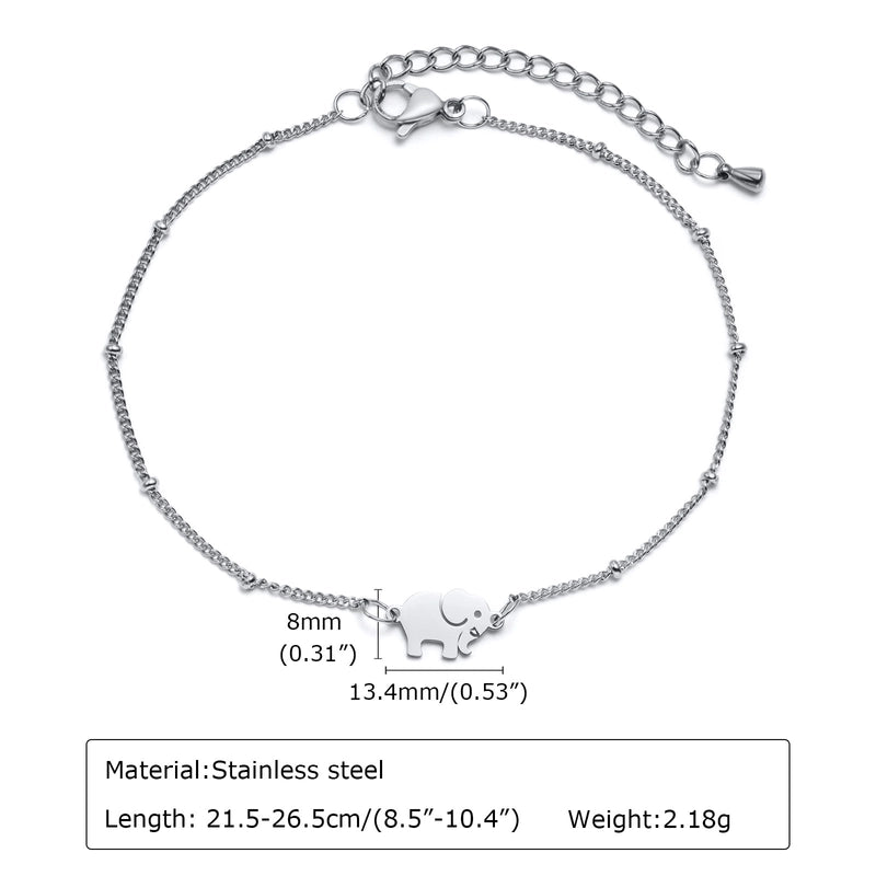 Fashion Elephant Stainless Steel Bracelets Plating Stainless Steel Rings