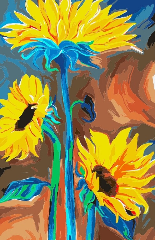 

Fantasy Sunflower – Paint By Numbers - 40*50CM, 501 Original