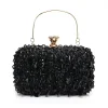 Sequined Silk Banquet Handbag
