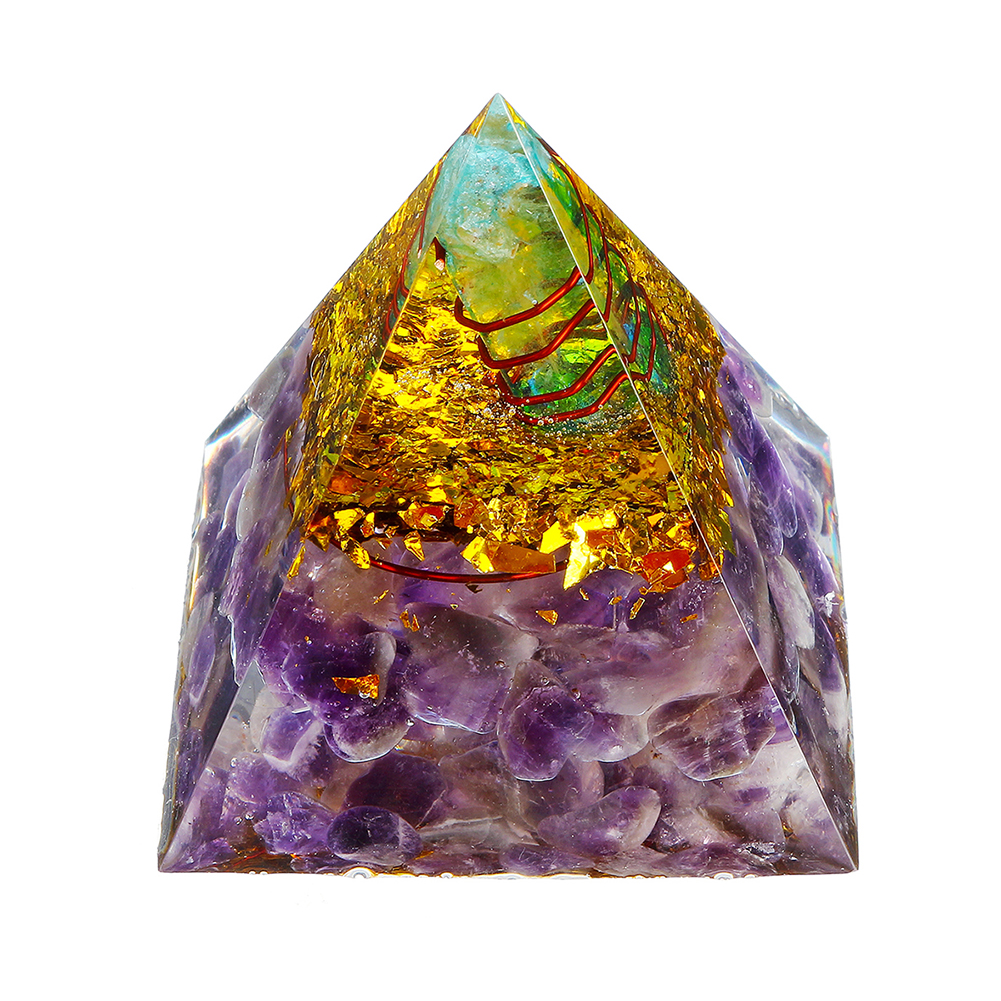 

5cm Natural Orgonite Pyramid Chakra, 501 Original