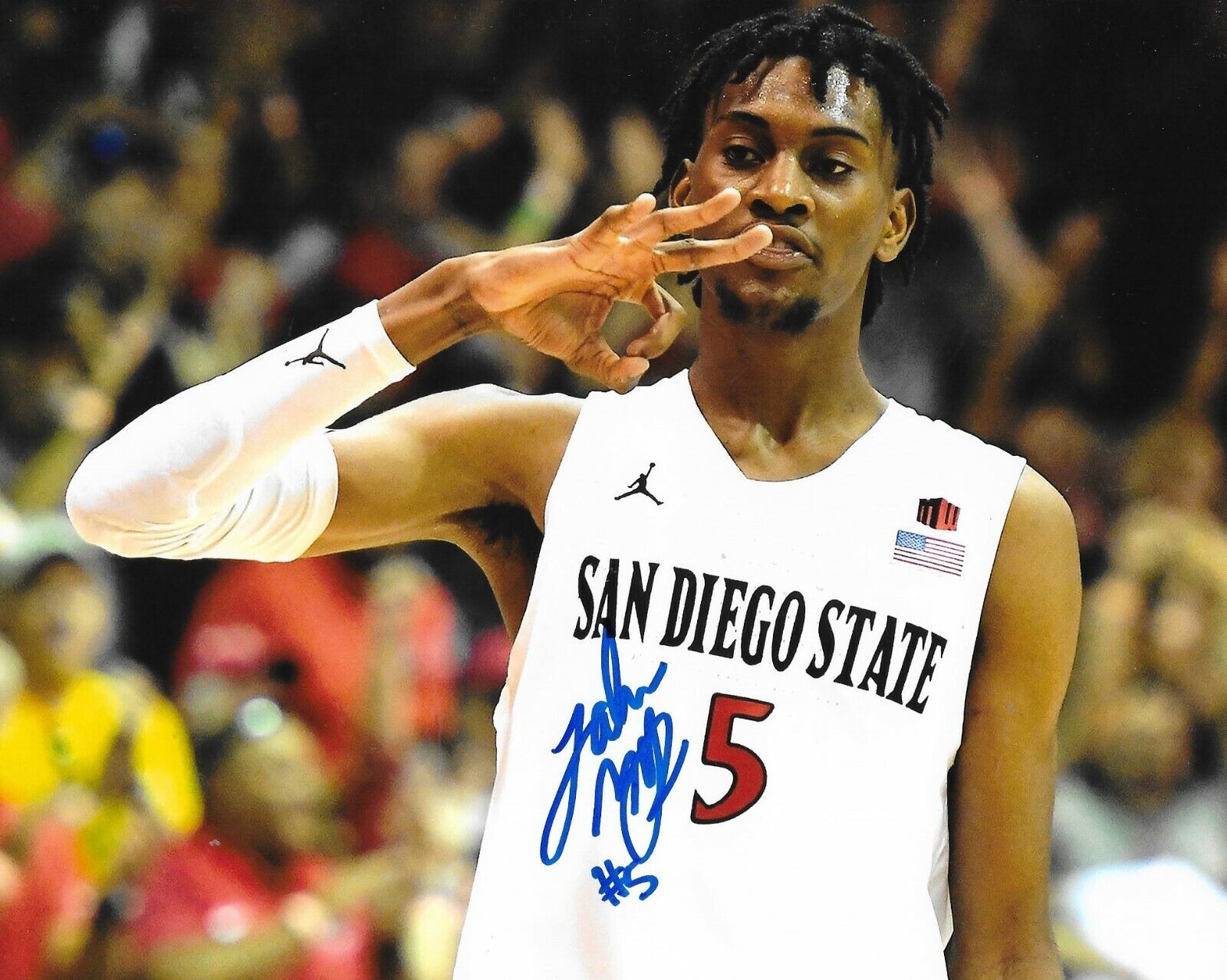 Jalen McDaniels signed San Diego State Aztecs 8x10 Photo Poster painting autographed