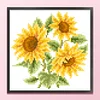 Sunflower - 9CT Partial Beaded Cross Stitch Kit(19x19cm)