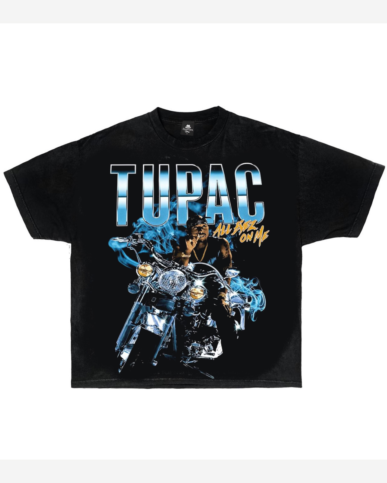 Plus Size Men's Street Fashion Personality Printed Daily Casual T-Shirt