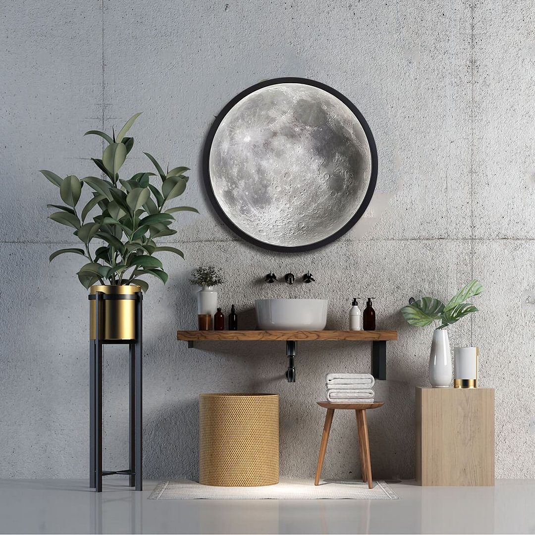 LED Lunar Mirror Light