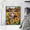 >SALE<Full Embroidery Eco-cotton Thread 11CT Printed Cow Cross Stitch Kit 40x50cm