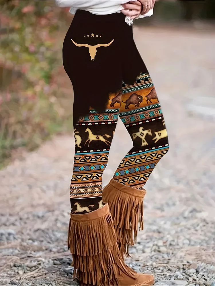 Plus Size Boho Leggings