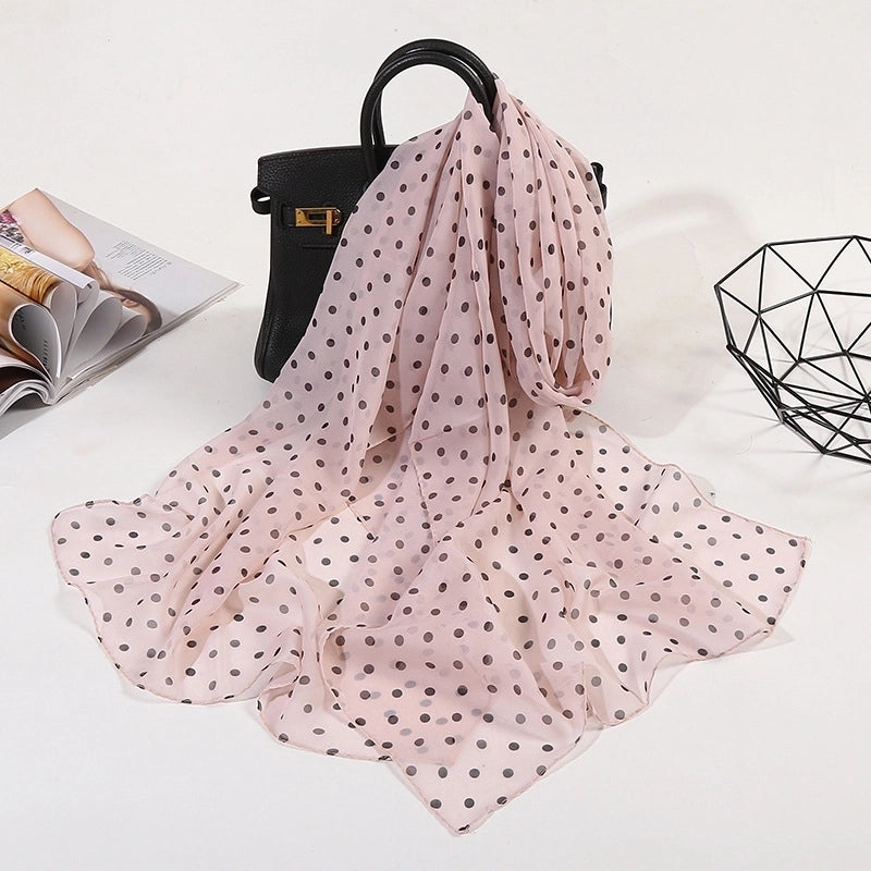Sand Scarf Summer Small Scarf Dual-use Korean Style Small Scarf Classic Leopard Chiffon Scarf Women Thin Shawl