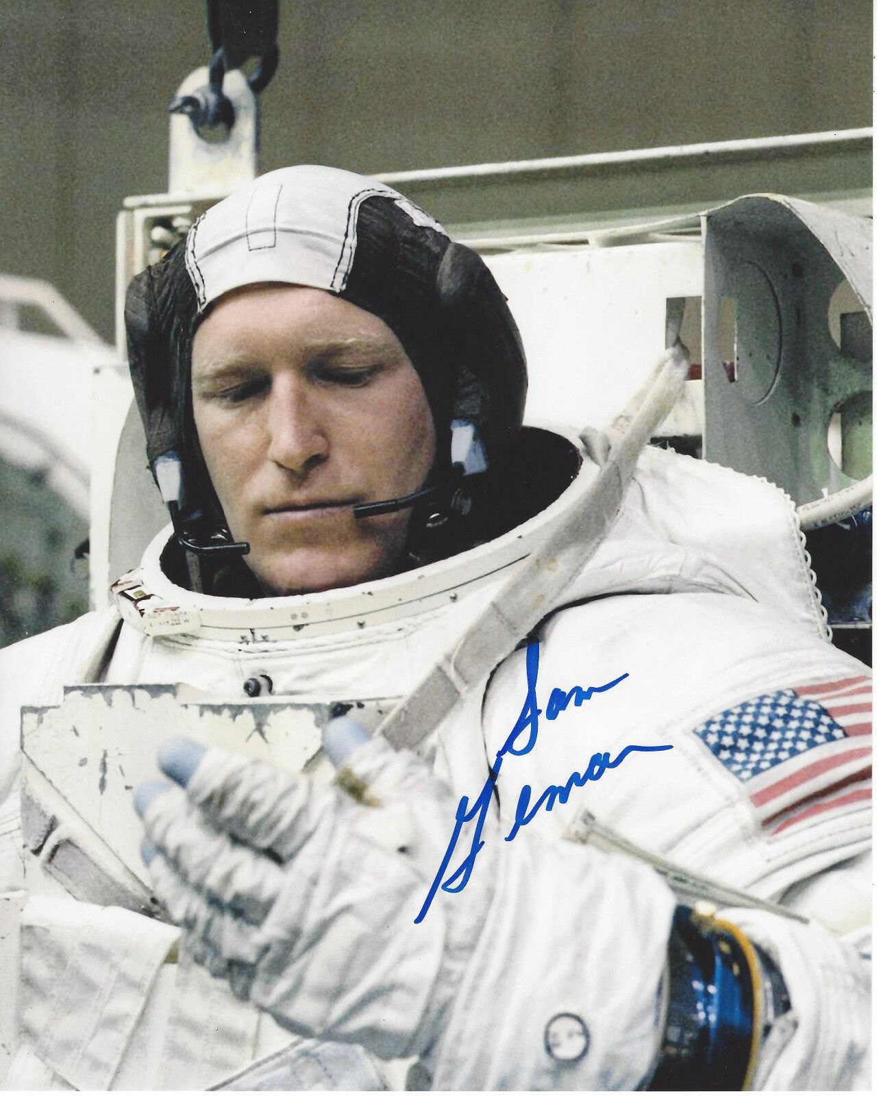 CHARLES SAM GEMAR NASA SPACE STS 38 ASTRONAUT SIGNED AUTHENTIC 8X10 Photo Poster painting C COA