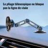 Support de t&eacute;l&eacute;phone de voiture &agrave; ventouse pliable magn&eacute;tique rotatif &agrave; 360 &deg; universel