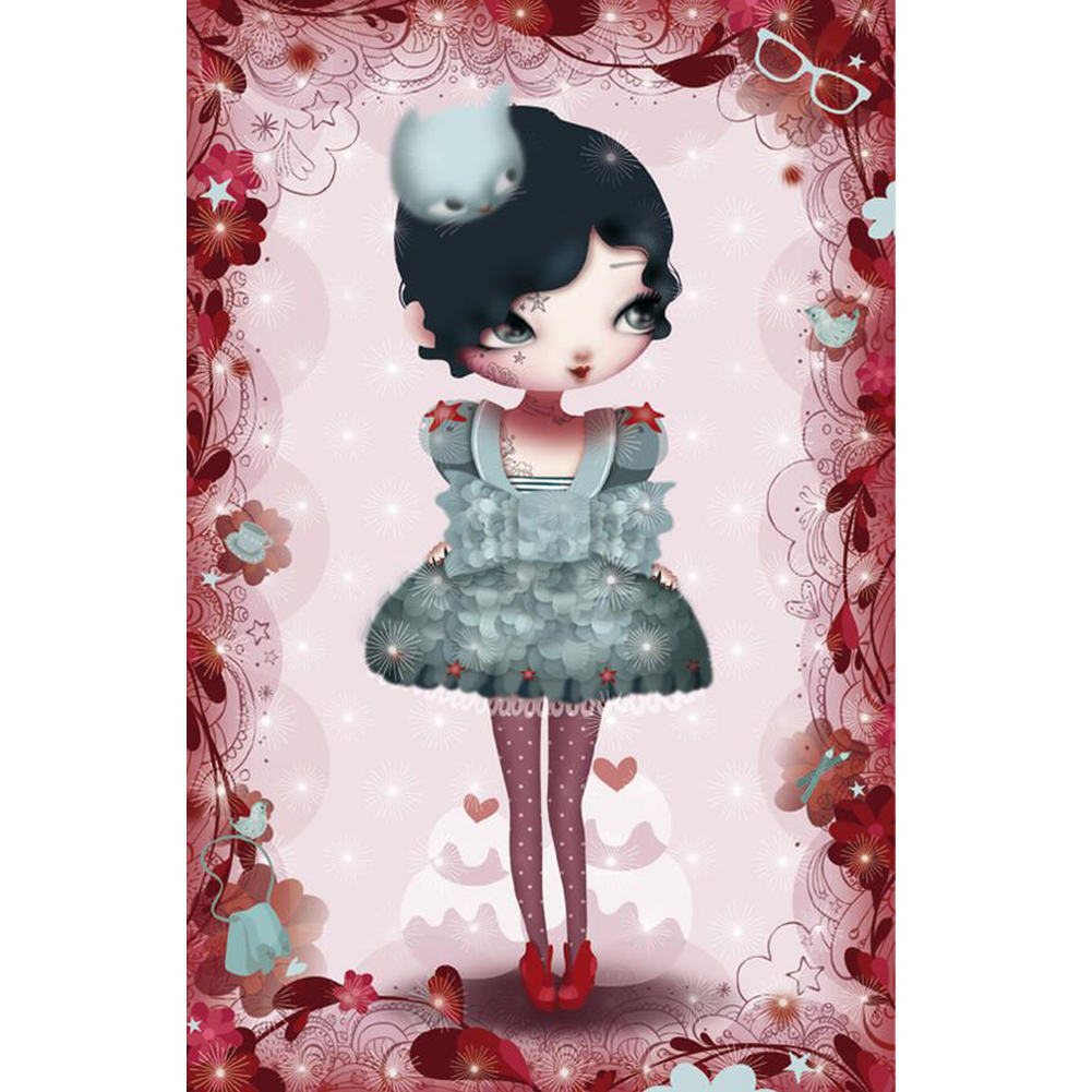 

Short Hair Girl - Round Drill Diamond Painting - 30*40CM, 501 Original