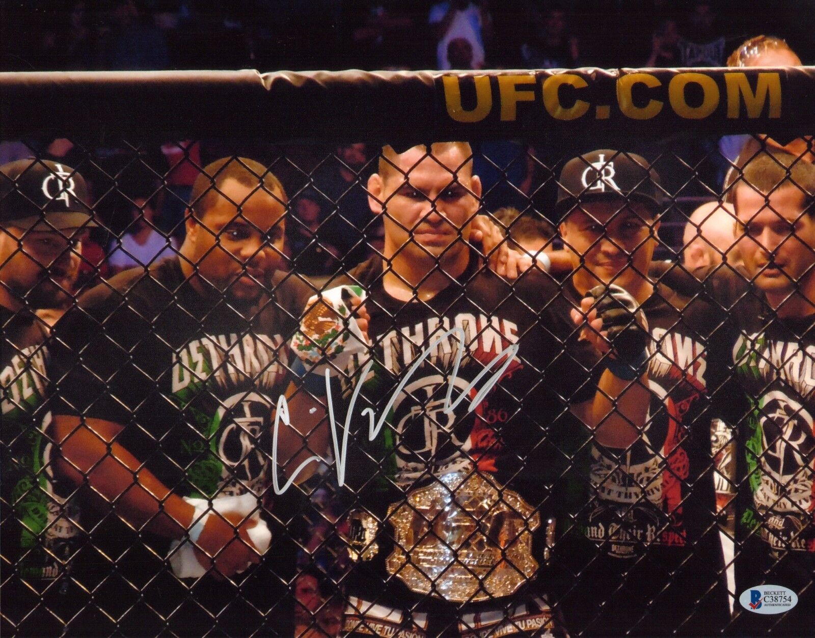 Cain Velasquez Signed 11x14 Photo Poster painting BAS Beckett COA UFC AKA Team Picture Autograph