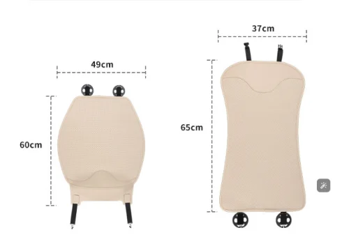 Nappa leather car seat cushion