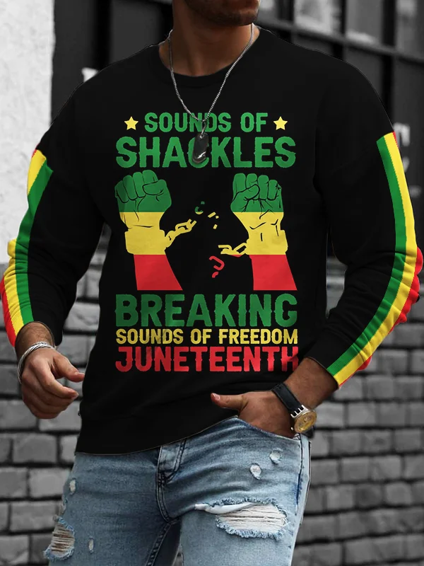 Men's Sounds Of Shackles Breaking Juneteenth Sweatshirt