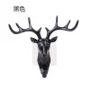 Deer head Self Adhesive Wall Hanger Hook resin craft key/cap/clothes claw ornament hanger Holder Home Decorations Accessories