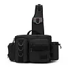 Men Fishing Tackle Backpack with Rod Holder Lure Box Gear Storage Bag Fanny Pack