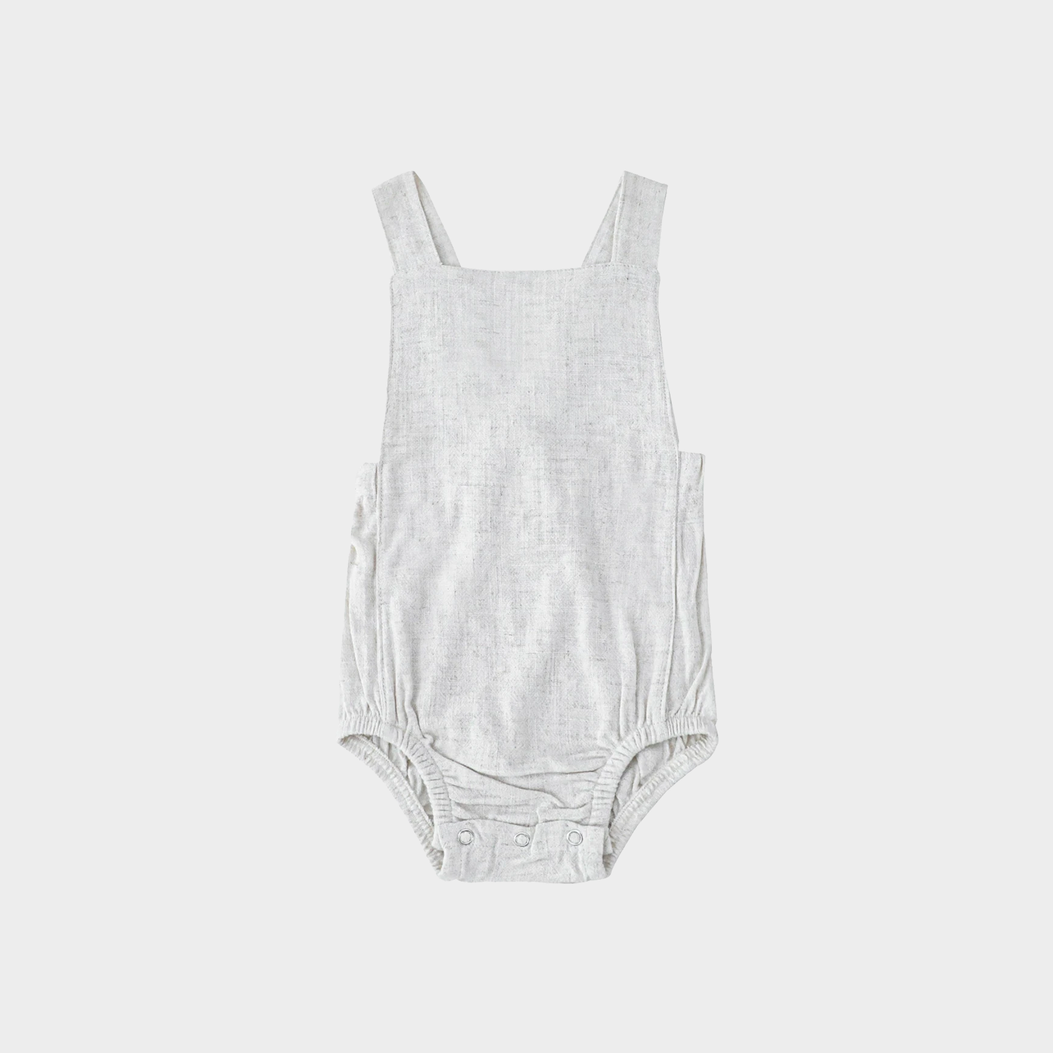 Soft-Hued Airy Linen Baby Romper REAL SILK LIFE