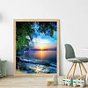 Sunset Scenery-14CT Counted Cross Stitch 36*46cm/14.17*18.11in