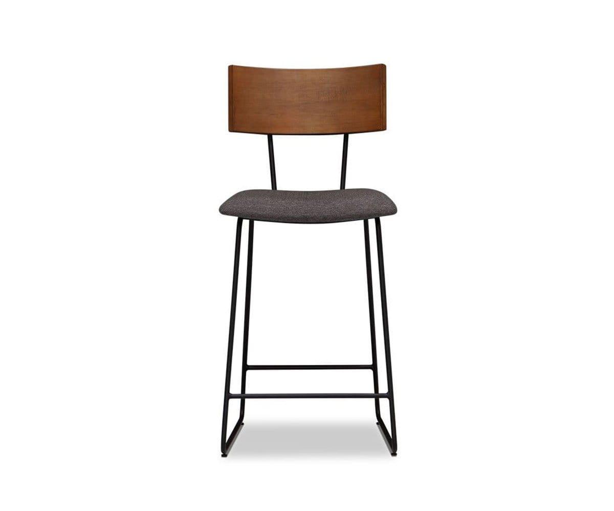 Karsten Counter Stool with Back Saddle Brown - Scandinavian Designs (49139492421926)