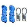 Rope with Roller Tensioner Paracord Adjusters w/Locking Buckle Tie-Down Tool