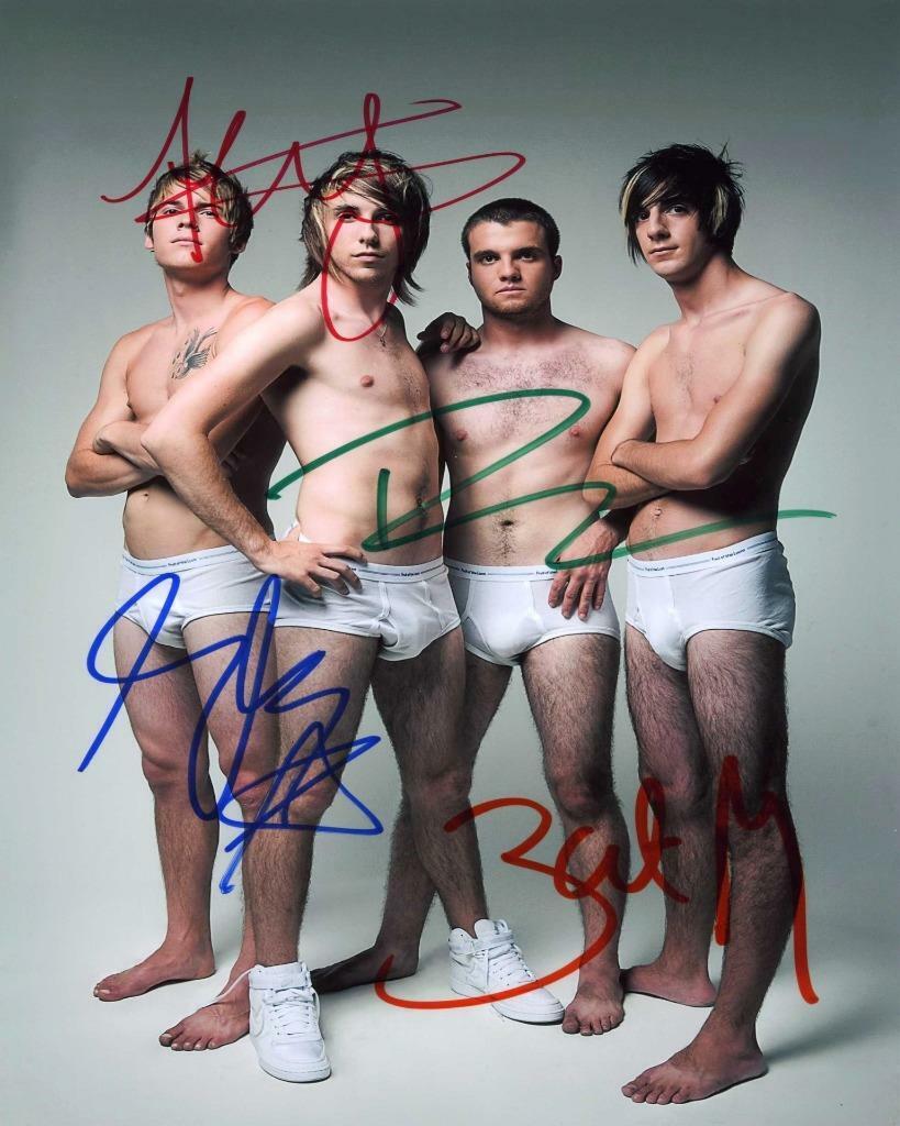 All Time Low BAND X4 SIGNED AUTOGRAPHED 10 X 8