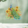 Acryl Pfau Sonnenblume - 5d DIY Handwerk Anhänger