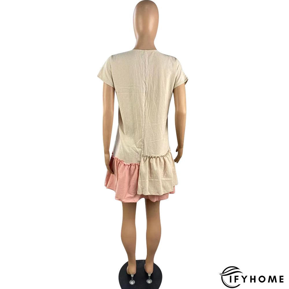 Asymmetric Ruffled Pleated Loose Dress | IFYHOME