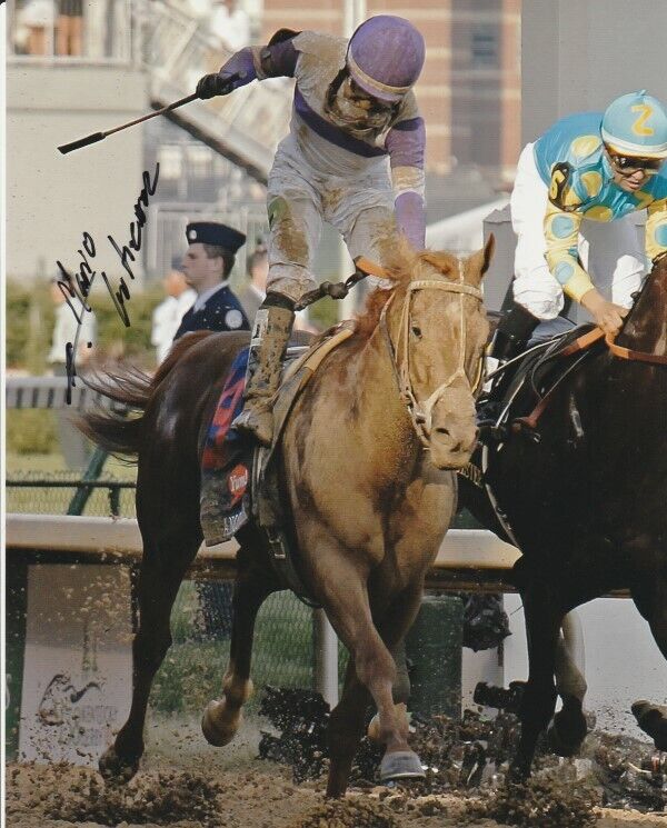 HORSE RACING JOCKEY MARIO GUTIERREZ SIGNED 8x10 Photo Poster painting #2 KENTUCKY DERBY PROOF