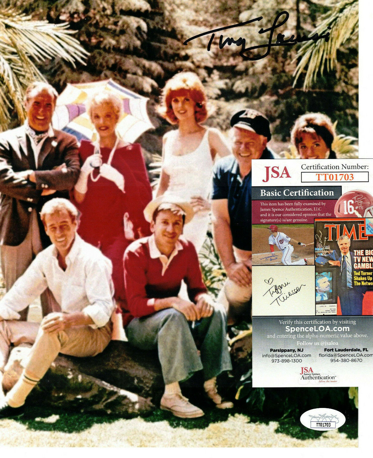 Tina Louise Authentic Signed 8x10 Photo Poster painting Auto, Gilligan's Island, Ginger, JSA COA