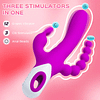 🎁Lan&ccedil;amento de novo produto，[Masturbador El&eacute;trico Vibrat&oacute;rio 3 em 1], Violet Sonata - Vibrador Triplo com Bolas Anais
