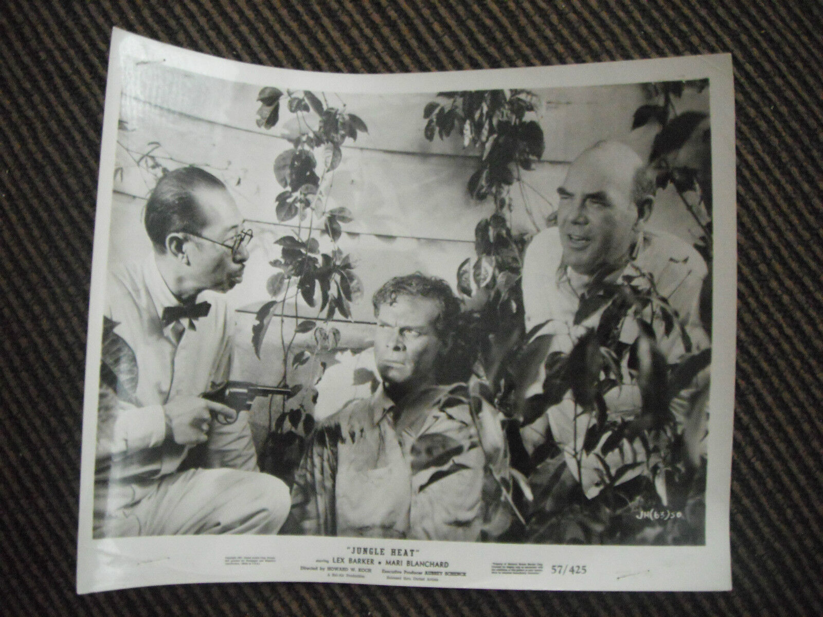 Jungle Heat 1957 B&W 8x10 Promo Photo Poster painting Original Lobby Card #2