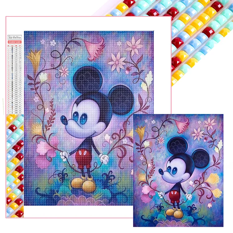 Mickey - Full Square Drill Diamond Painting - 40*50CM(Picture)