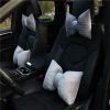 Green Velvet Plush Car Cushion Ice Silk Seat Cover Cushion