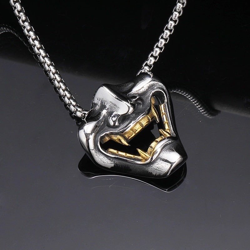 Punk Geometric Titanium Steel Polishing Men's Pendant Necklace