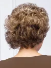 Women's Brown Short Hair Fluffy Curly Wig