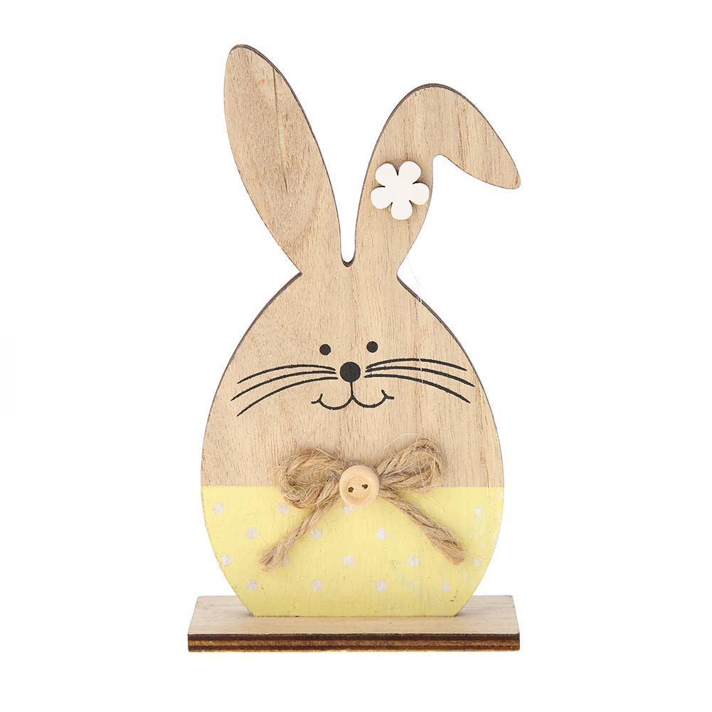 

Creative Wooden Rabbit Egg Painted Ornaments Easter Gift for Home Decor (A, 501 Original
