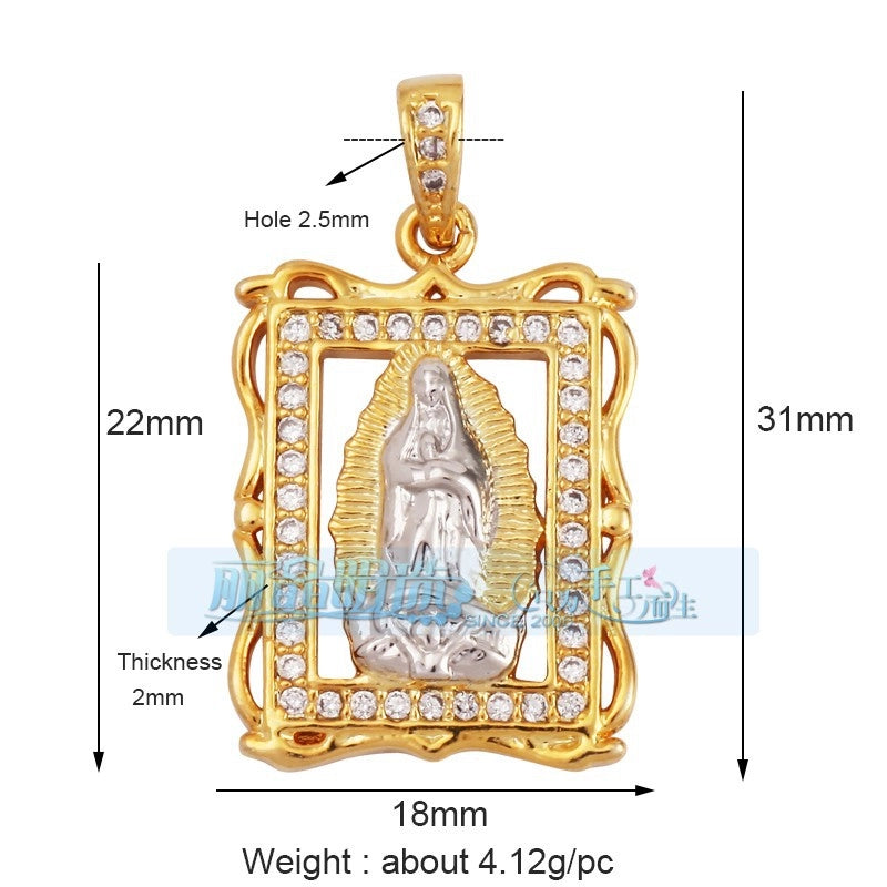 1 Piece 17*24mm 20 * 23mm Copper Human Pendant Jewelry Accessories