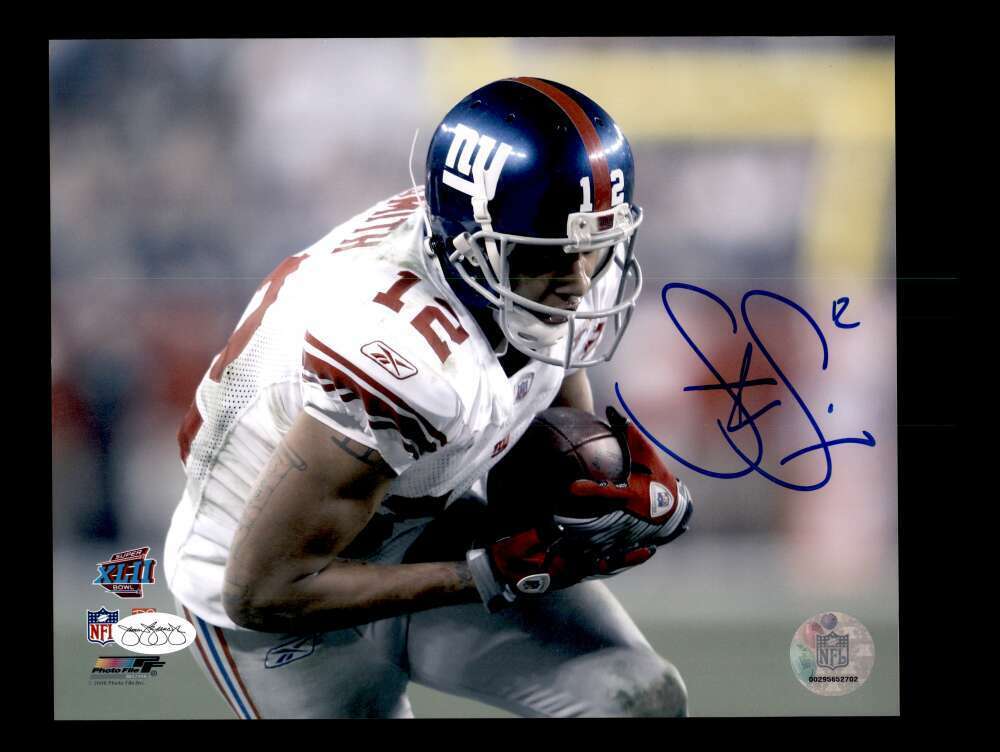 Steve Smith JSA SOP Signed NY Giants 8x10 Autograph Photo Poster painting