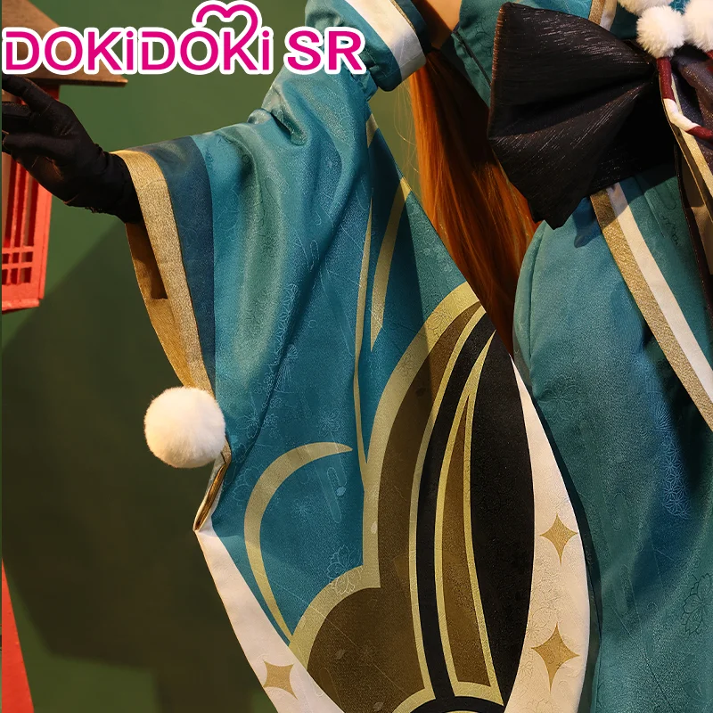 DokiDoki-SR Game Genshin Impact Miss Hina Cosplay Costume Cosplay Gorou Dress